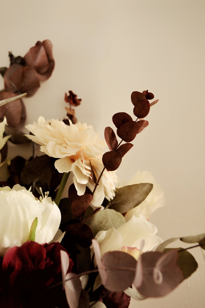 Burgundy Bridal Bouquet | Rustic Boho Wedding Bouquet