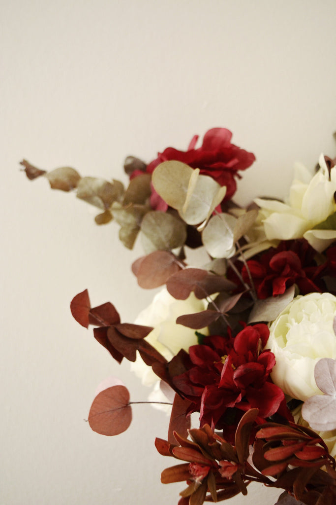 Burgundy Bridal Bouquet | Rustic Boho Wedding Bouquet