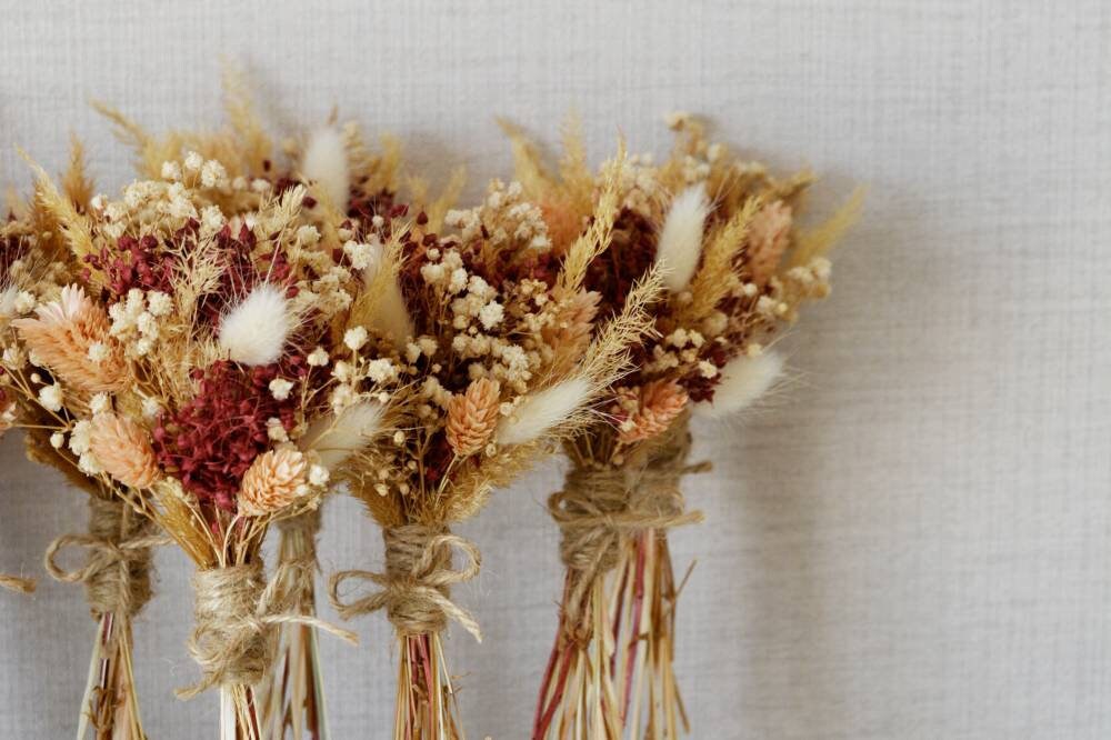 Dried Flower Bouquet for Vase l Floral Arrangement for Table