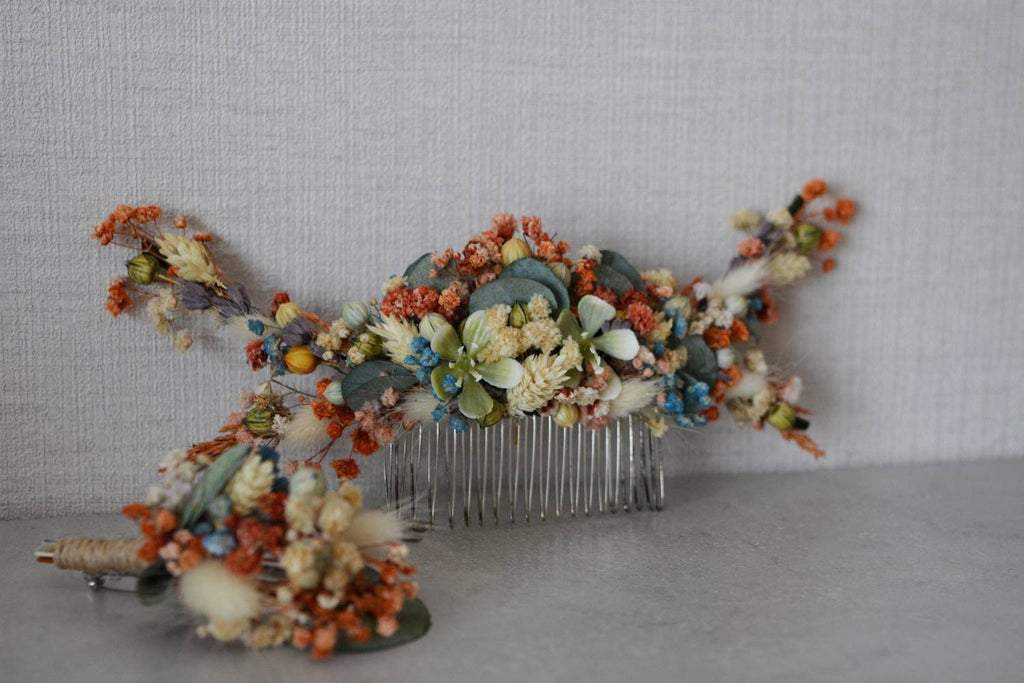 Colorful Wedding Hair Comb l Bridal Hair Accessories