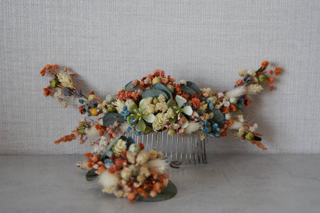 Colorful Wedding Hair Comb l Bridal Hair Accessories